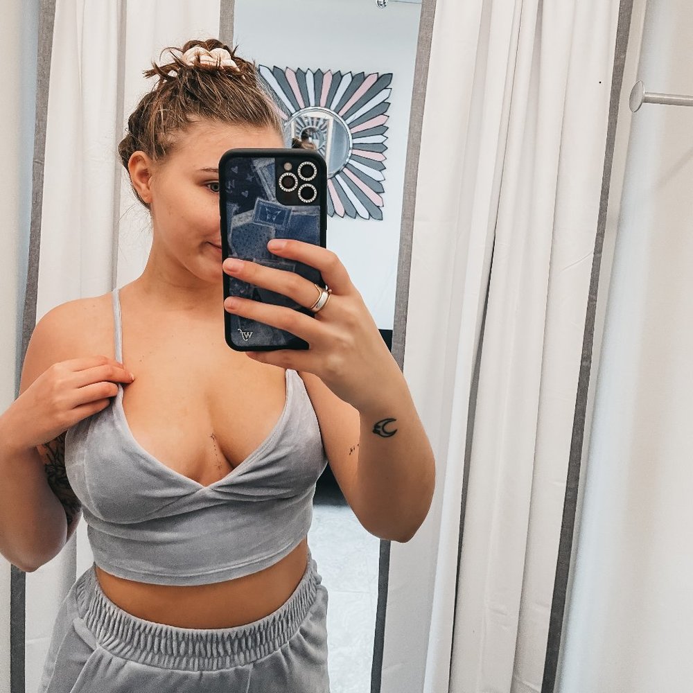 VELVET BRALETTE NWT